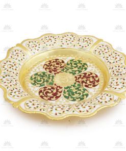 Thali 9 Inches Flower design