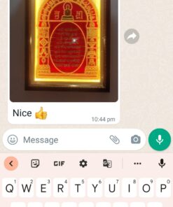 Diamond Navkar Mantra Frame with Light