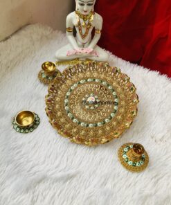 Antiq Elephant Thali  Set