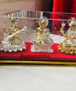 Gold Silver Cabinet Murti