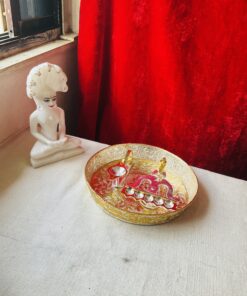 Golden Silver Aarti Set