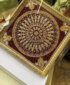 Handwork Golden Silver folding Bajot 14x14