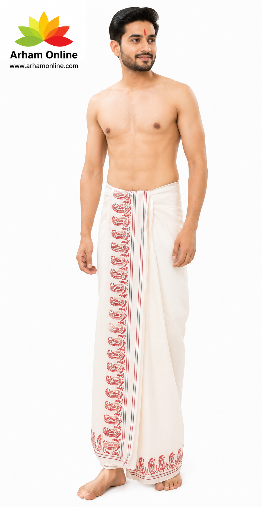 kalamkari poja dhoti