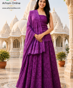 Cotton Chaniya Choli for Jain Pooja | Upadhan Tap & Diksharthi