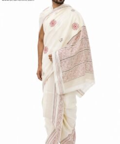 Premium Jain Pooja Jodi for Men – Block Print Design
